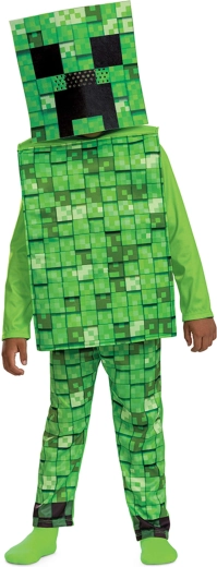 Autentikus pixeles Creeper dizájn
