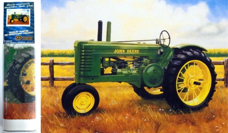 Norimpex gyémántfestés Traktor John Deere 30x40 cm