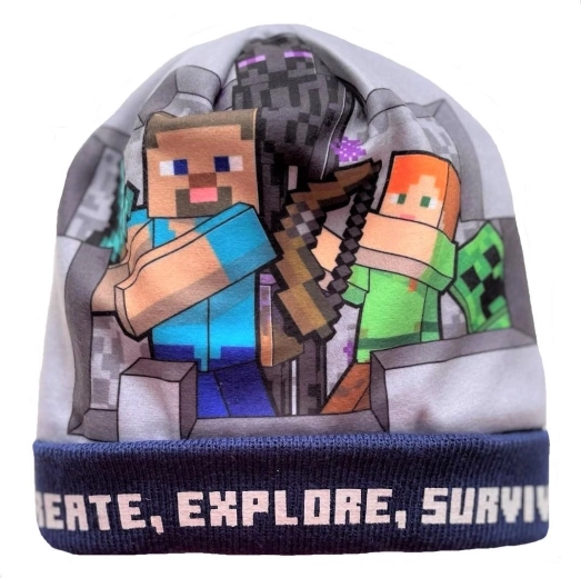 Kék Minecraft sapka