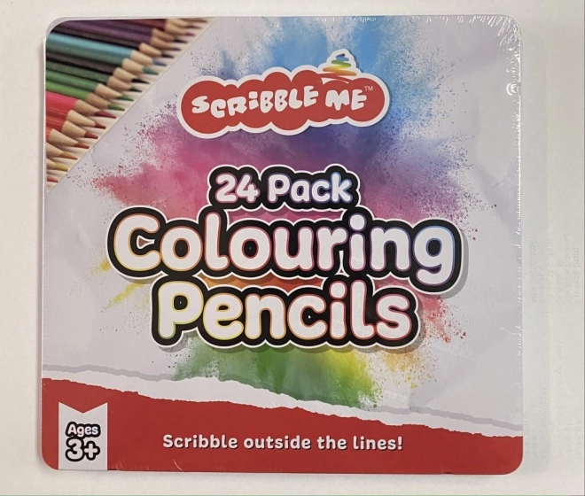 Színes ceruzák fém dobozban 24 db