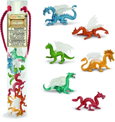 Safari Ltd. dizájner tubus – sárkányok