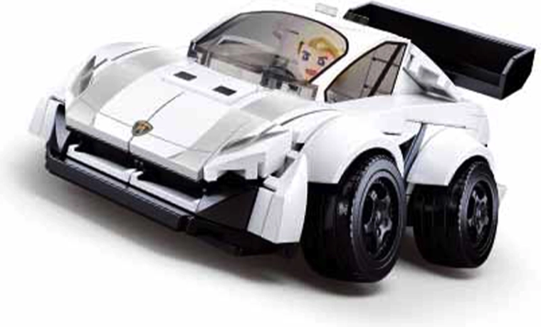Sluban Fehér Sportautó Építőkészlet
