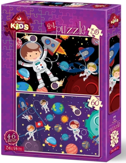 Űr témájú kirakókészlet 35 + 60 darabos ART PUZZLE