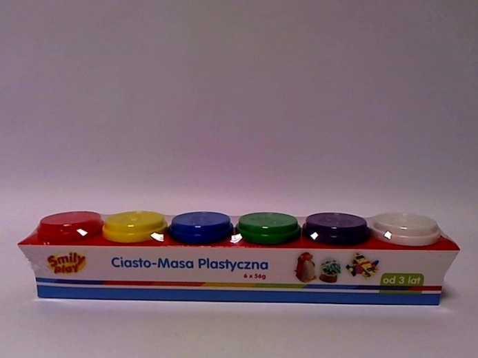 SmilyPlay modellező massza tégelyekben (6 szín) - 1 db