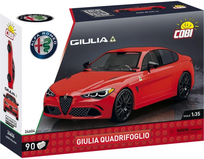 Cobi Alfa Romeo Giulia Quadrifoglio építőkészlet 1:35