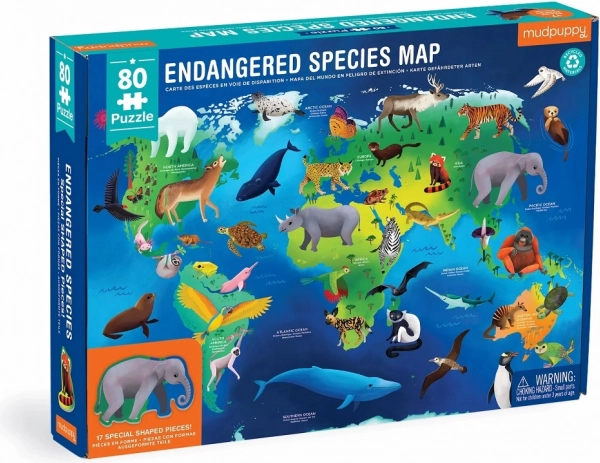 Mudpuppy puzzle a világ veszélyeztetett állatfajai