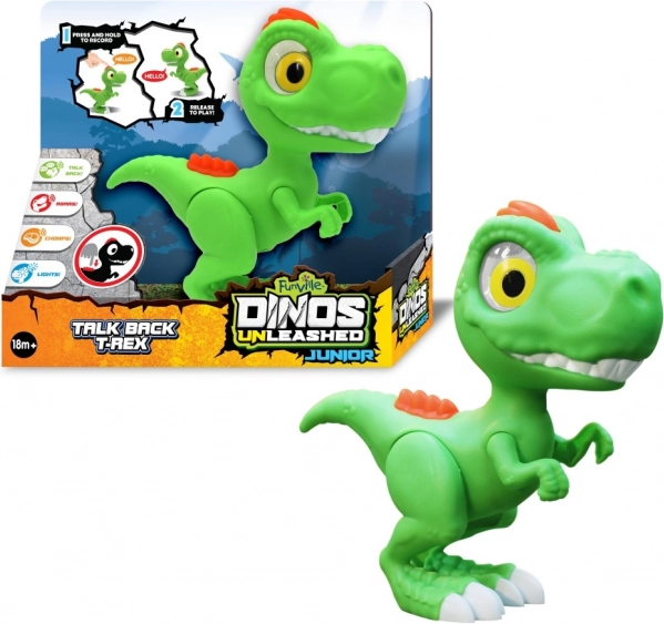 Beszélő interaktív T-Rex fényhatással