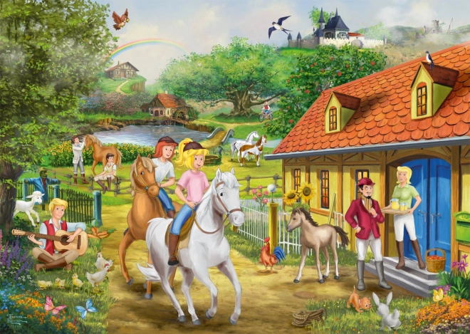 Puzzle Bibi és Tina: Martin gazdasága 1000 darab