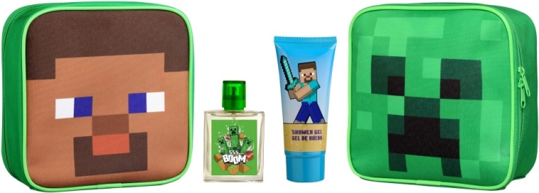 MINECRAFT neszesszer EDT 50 ml-rel és tusfürdő 100 ml-rel