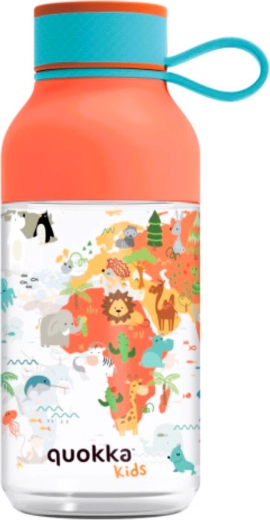 Quokka Kids Ice Maps tritán gyermek palack pánttal 430 ml