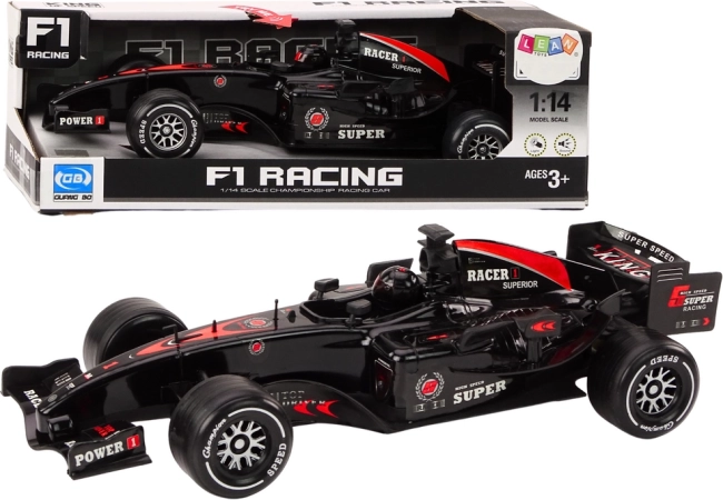 F1 Powered sportautó 1:14 fekete, hangokkal