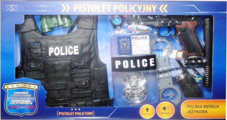 Rendőrségi készlet lengyel nyelvű hangmodullal