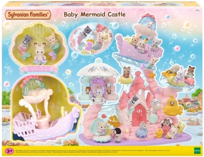 SYLVANIAN FAMILIES kis hableányok palotája – víz alatti játékkészlet figurákkal