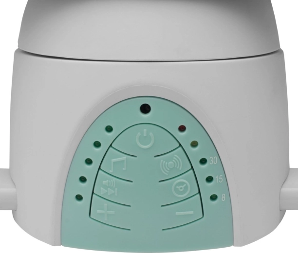 Zene, időzítő és 5 hintázási sebesség