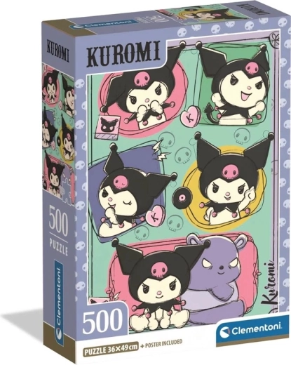 Kuromi puzzle kompakt dobozban, 500 darabos