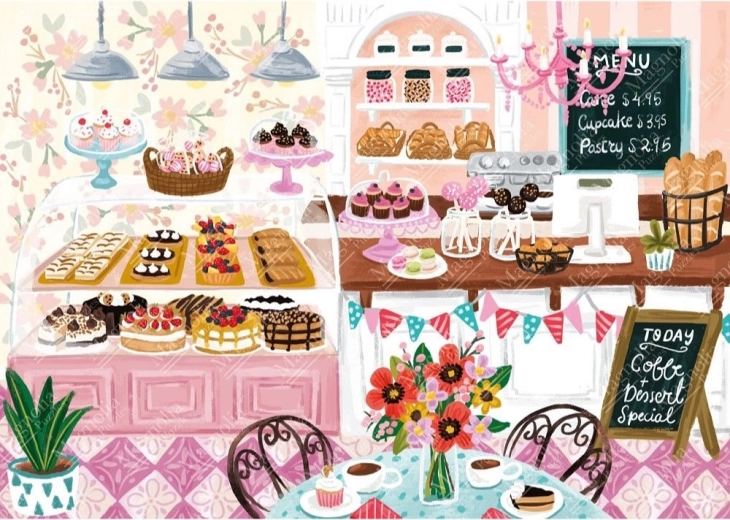 Magnolia pékség kirakó 1000 darab