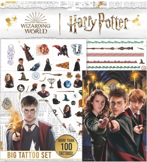 Nagy kreatív készlet füzettel és tetoválásokkal – Harry Potter