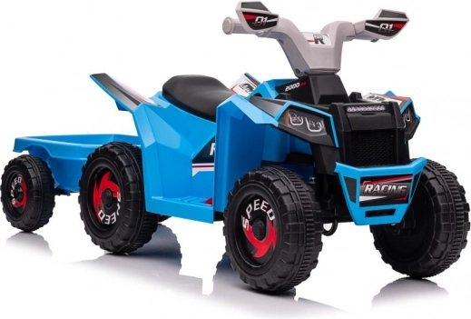 Kék akkumulátoros négykerekű XMX630T utánfutóval