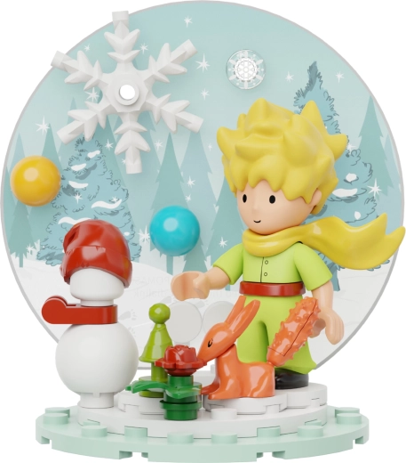 Varázslatos téli jelenet a Kis herceggel