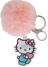 Kulcstartó bolyhos pomponnal Hello Kitty