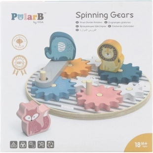 Fa fogaskerekes kockák gyerekeknek állatkákkal