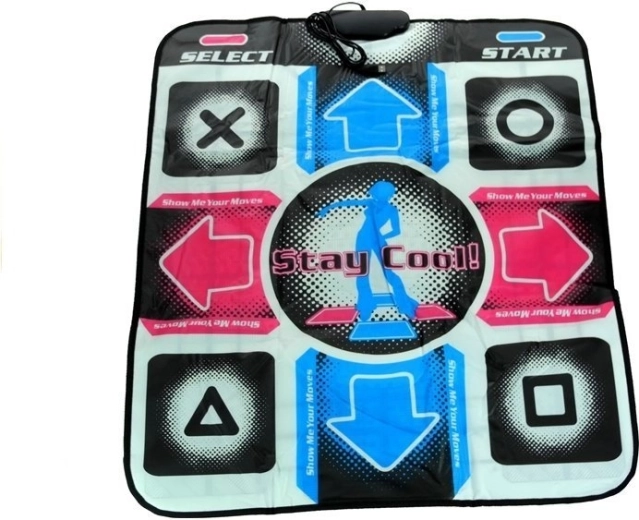USB táncszőnyeg CD-vel 80 cm x 90 cm