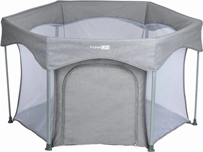 FreeON Hexagon Quick Folding szürke gyerek járóka