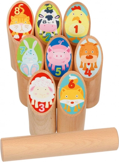 Viking játék kubb állatkák