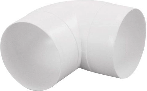 Kerek 90°-os könyök 90/125 mm csőhöz