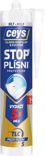 CEYS penészgátló szilikon tömítő 280 ml fehér