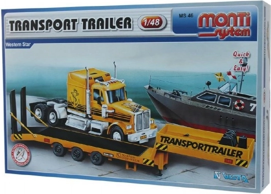 Szállítmányozási utánfutó modellkészlet 1:48