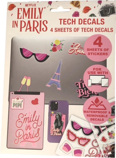 Emily in Paris matricák – 4 ív készlet