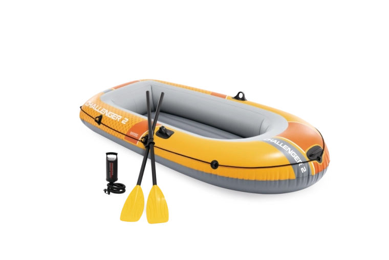 Intex Challenger 2 felfújható csónak 2 személy részére szett pumpával és evezőkkel