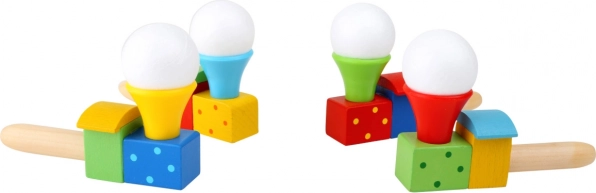 small foot fa játék fújós kisvonat