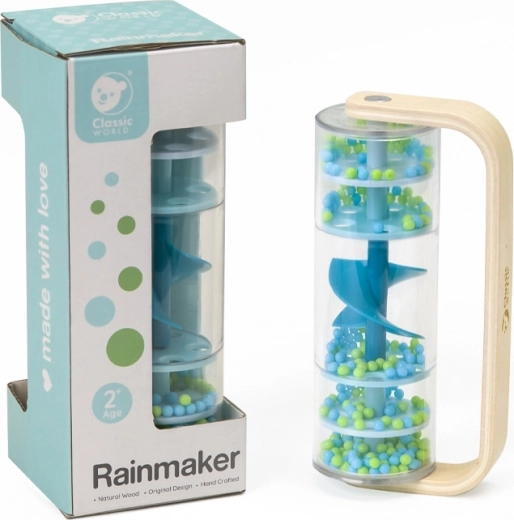 Klasszikus esőbot golyókkal – kék