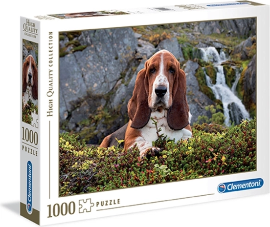 Clementoni puzzle 1000 darab – BASSET HOUND a High Quality Collection kollekcióból