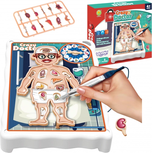 Woopie ügyességi játék Őrült doktor