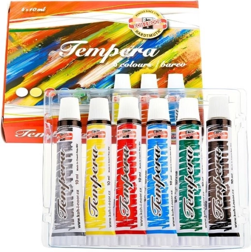 Koh-i-noor temperafestékek 6 db 10 ml