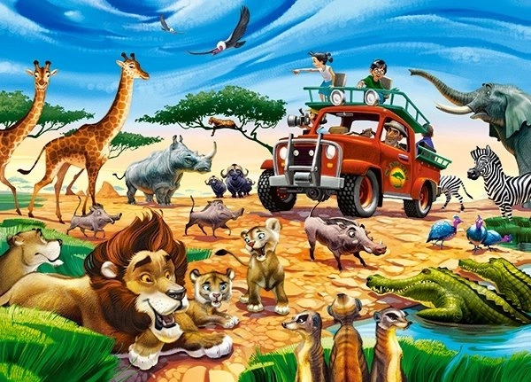 Szafari Kaland Puzzle 180 darab