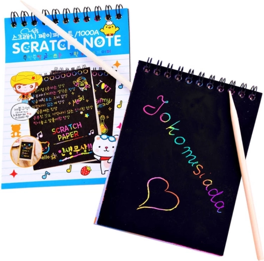 Szivárványos kaparókártya rajzolópálcával – Szivárványos