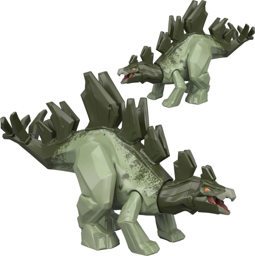 Mattel Jurassic World Mayhem Mix-Ups 2 az 1-ben stegosaurus – dinoszaurusz figura