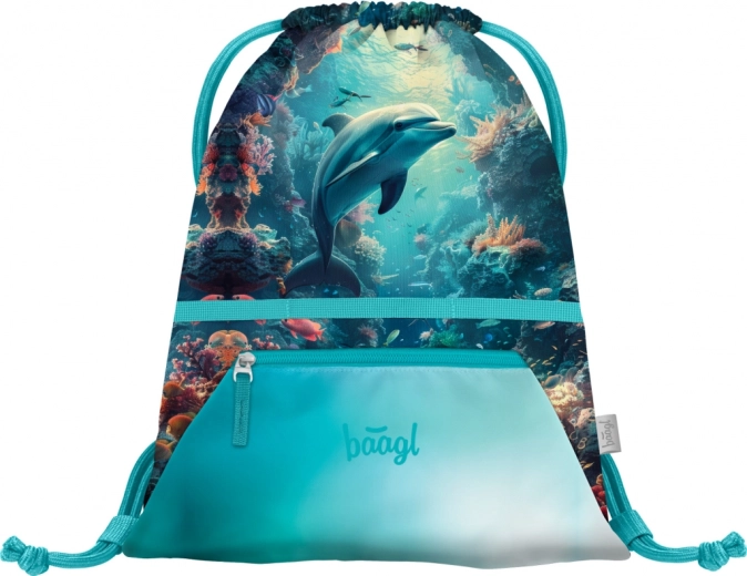 Zsák cipzáras zsebbel – Delfin