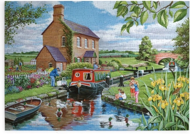 House of Puzzles Vidéki hajózás puzzle, 500 darabos