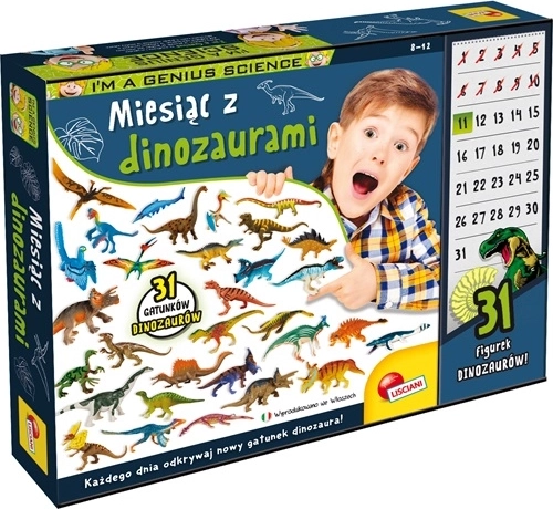 Lisciani I'm a genius Hónap dinoszauruszokkal – oktatókészlet 31 napra