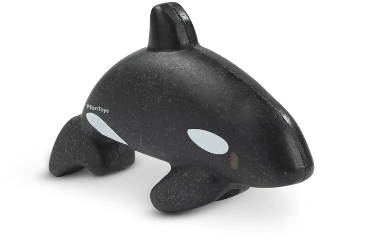PlanToys fa kardszárnyú delfin (orka) – 1 db