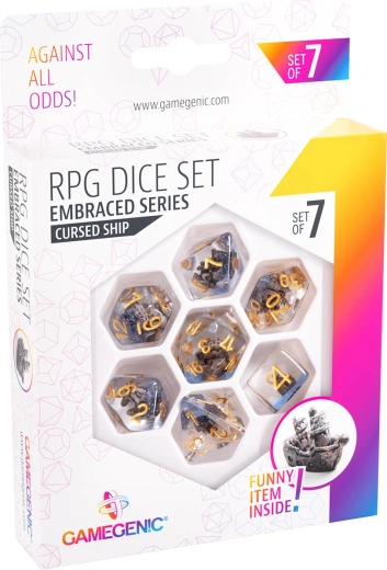Gamegenic többoldalú RPG kockák Embraced Series Cursed Ship – 7 db-os készlet