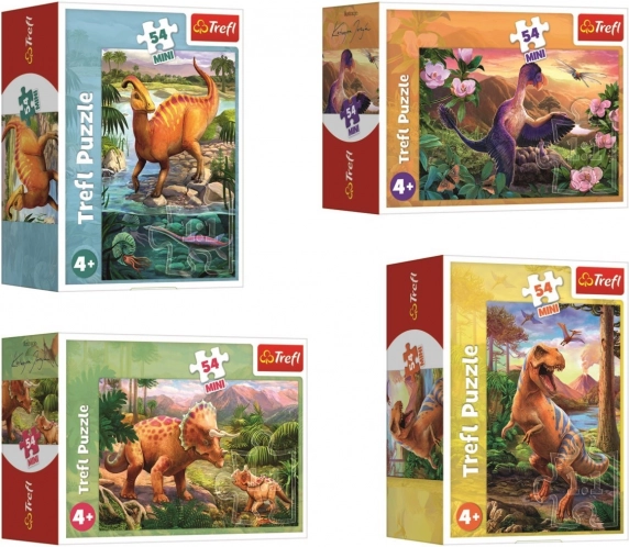 Minipuzzle Dinoszauruszok 54 Darabbal