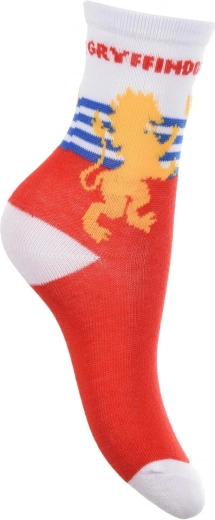 Gryffindor motívum feltűnő felirattal és címerrel