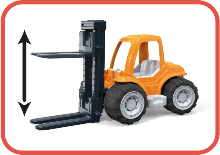 Működő emelővilla a valósághű játékért