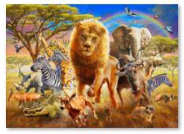 Gyémántfestés – Afrika állatai 40 × 30 cm